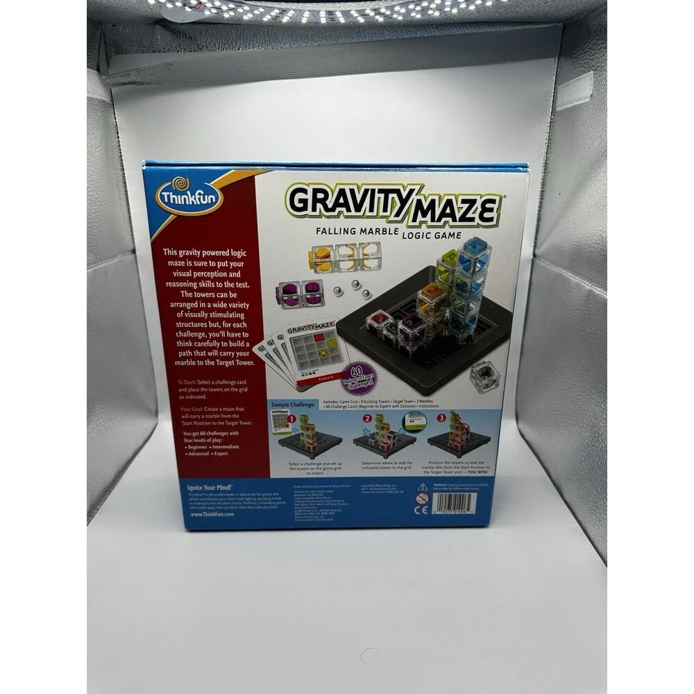 ThinkFun Gravity Maze Falling Marble Logic Game - TOTY 2015 Winner, Complete Set